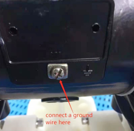 To reduce the risk of static electrical sparking, pump must be grounded